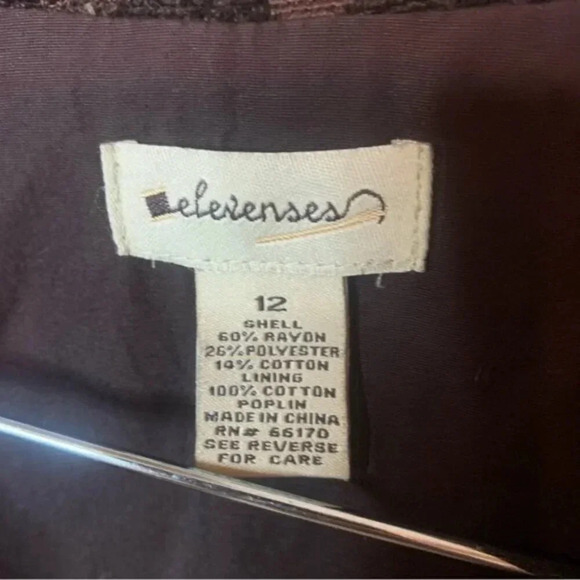 Anthropologie Elevenses Tapestry Victorian Jacquard Float Coat Brown 12 - Picture 4 of 9